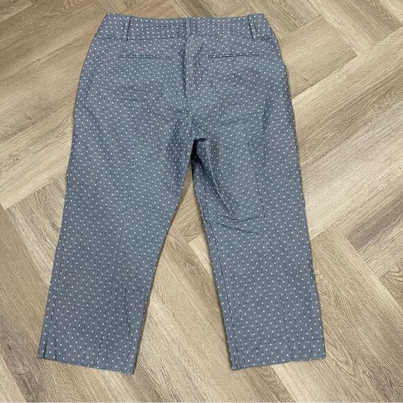 Ann Taylor Chambray Cropped Pants Capri Size 10P Curvy - Picture 4 of 4